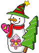 snowman-n-tree