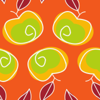Apple Mango Tango Seamless Pattern Set