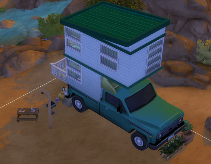 Camper Tiny House for Sims 4