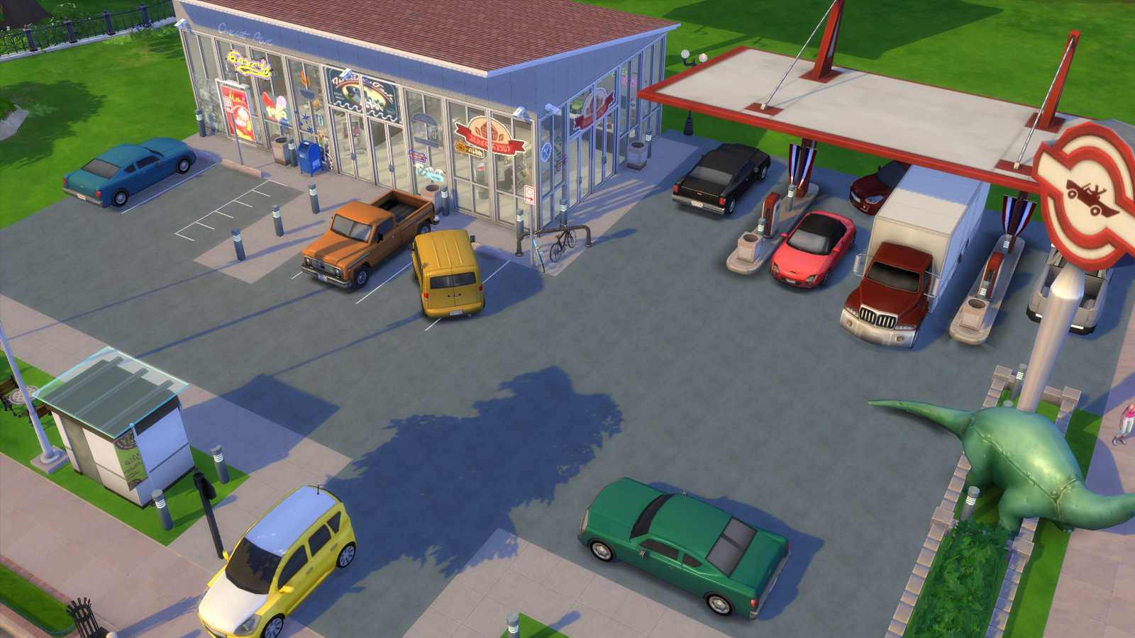 Simclair Gas Station for Sims 4