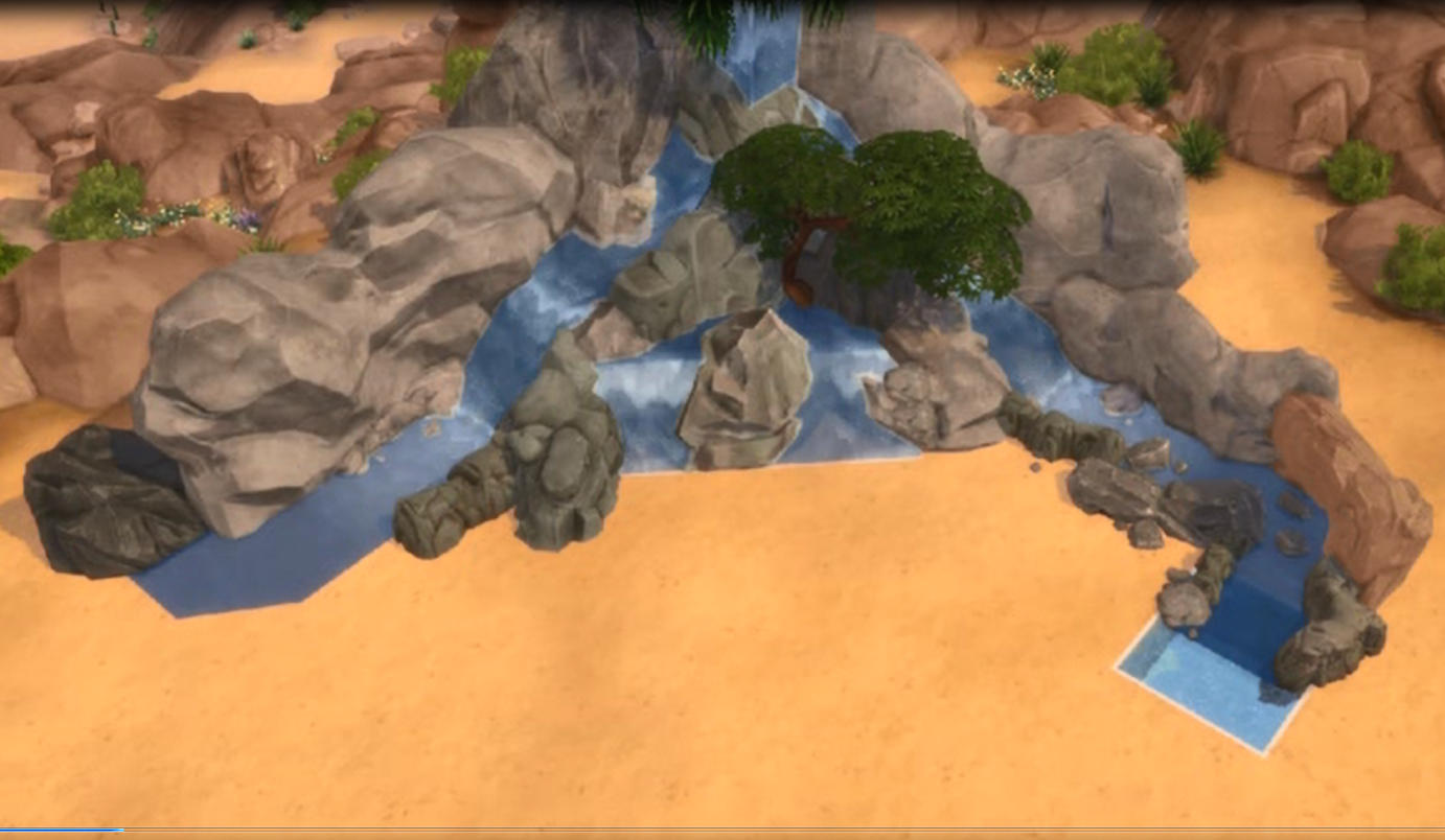 Just A Waterfall for Sims 4