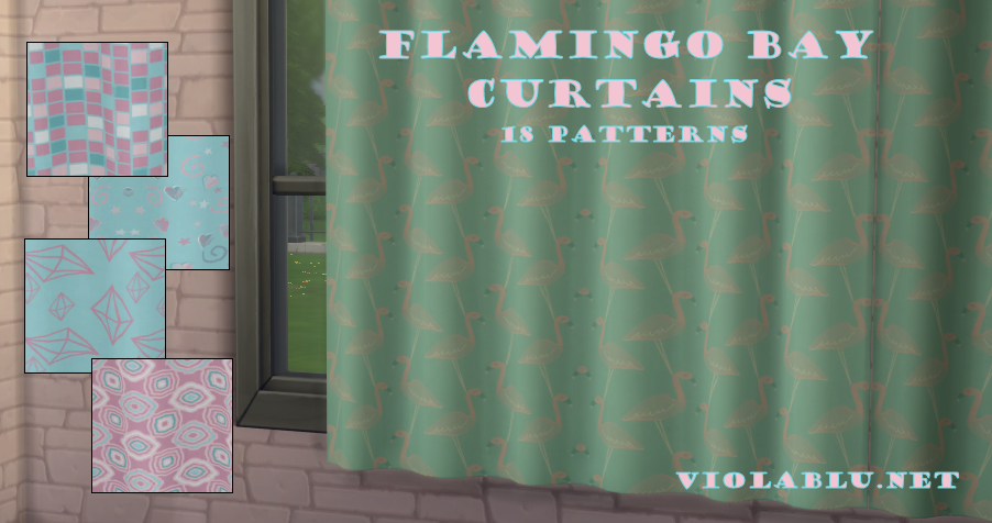 Flamingo Bay Curtain