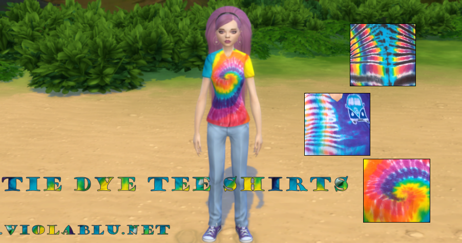 Violablu Tie Dyes for Sims 4