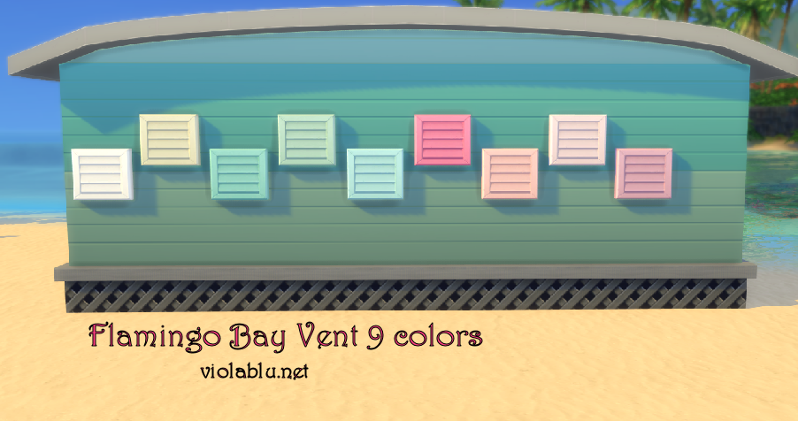 Flamingo Bay Vent for Sims 4