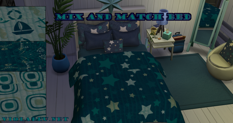 Terra Mix and Match Bed Set for Sims 4