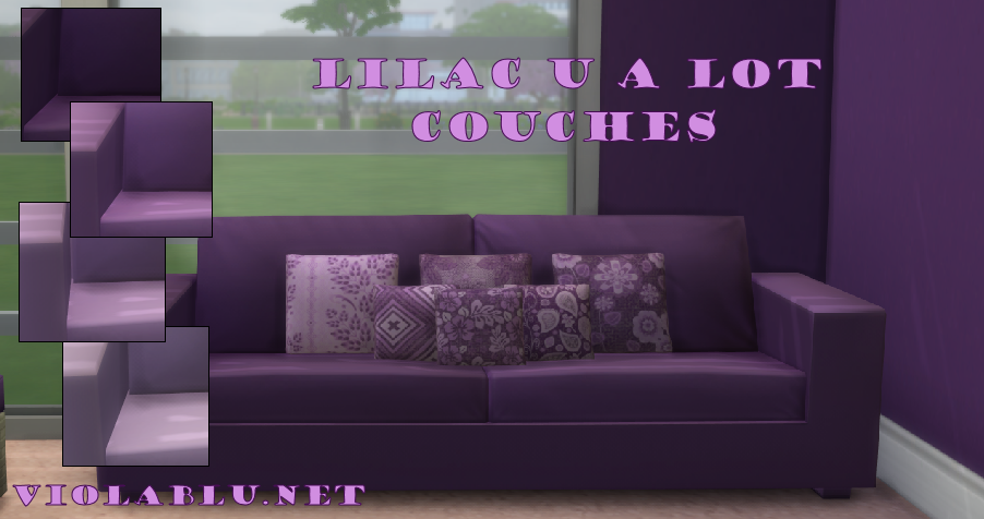 Lilac You A Lot Couch Set