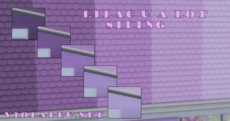 Lilac U A Lot Siding for Sims 4
