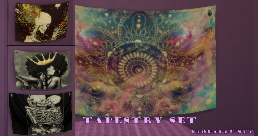 Tapestry Set for Sims 4