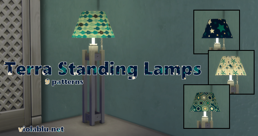 Terra Standing Lamps for Sims 4