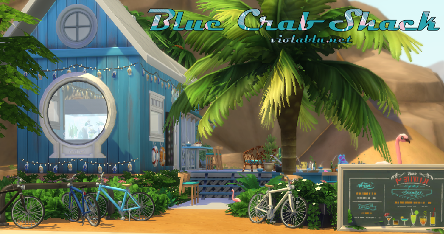 Blue Crab Shack for Sims 4