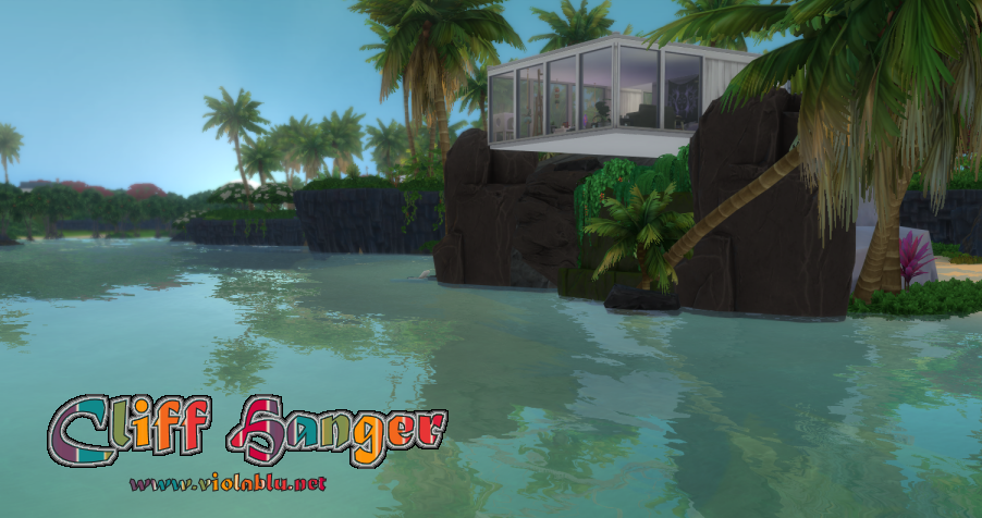 Cliff Hanger House for Sims 4