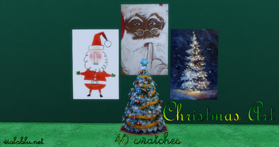 Christmas Art for Sims 4