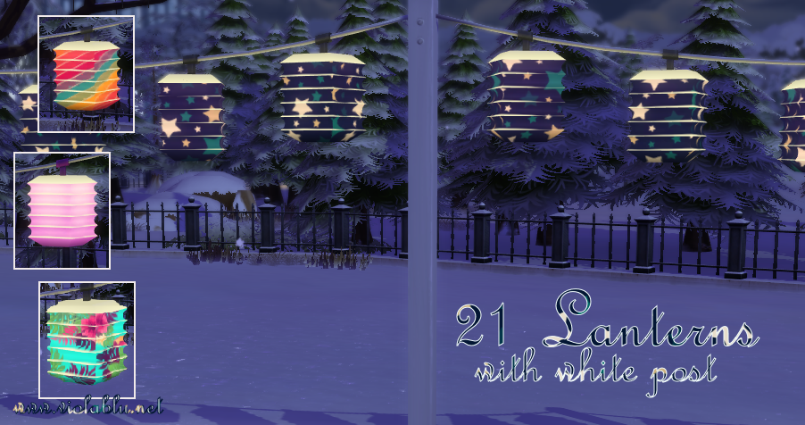 Pretty Lanterns for Sims 4