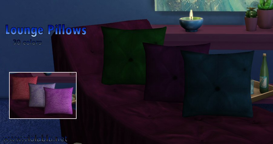 Lounge Pillow Set for Sims 4