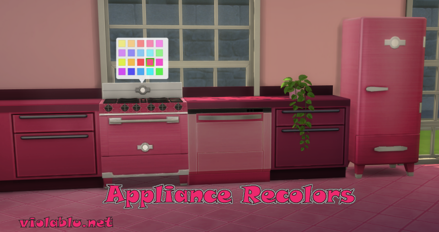 Appliance Recolors for Sims 4