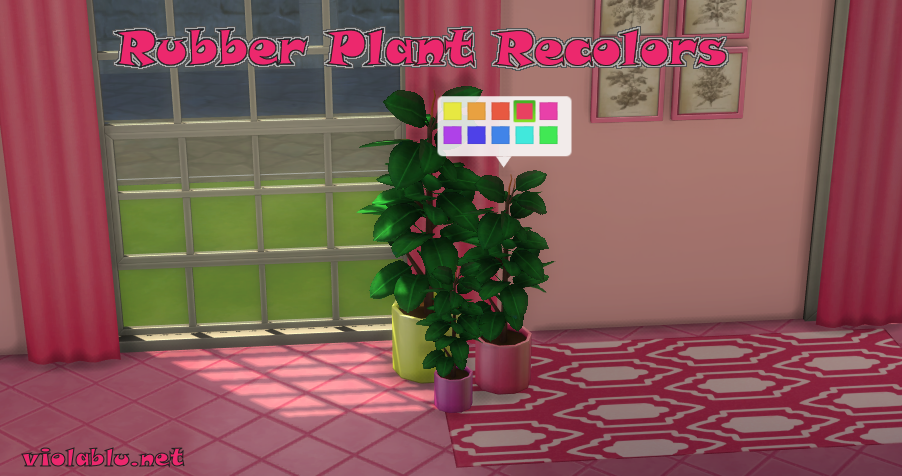 Viola's Rubber Tree Plant for The Sims 4