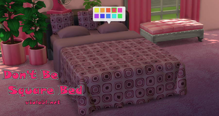 Don't Be Square Bed for The Sims 4