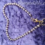 Burgundy Bead Heart Bracelet