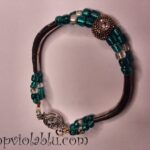 Green and Silver Bead Bracelet