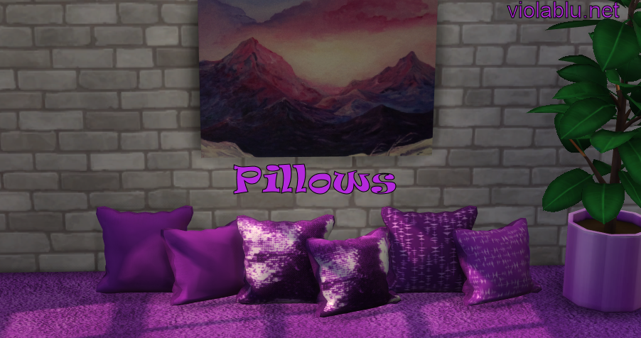 Juniper Pillow Recolors For Sims 4