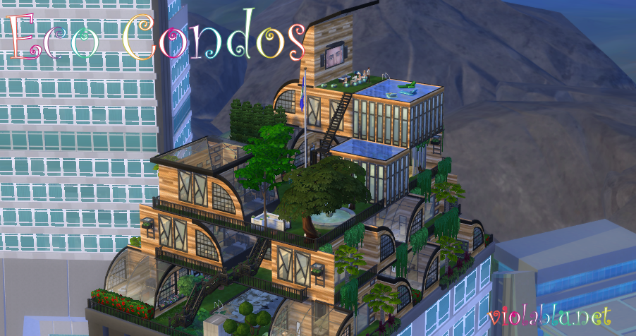 Eco Condos City Living for The Sims 4