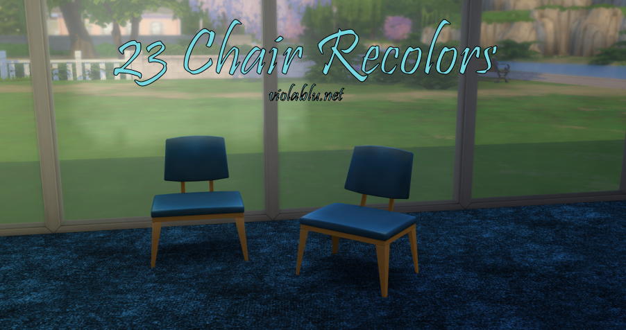 23 Basic Chair Recolors for Sims 4