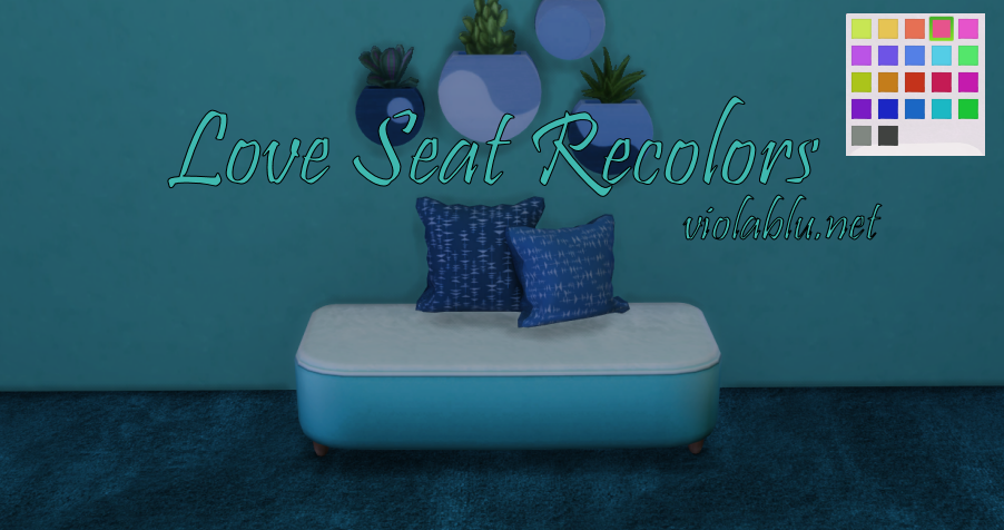 Love Seat Recolors for Sims 4