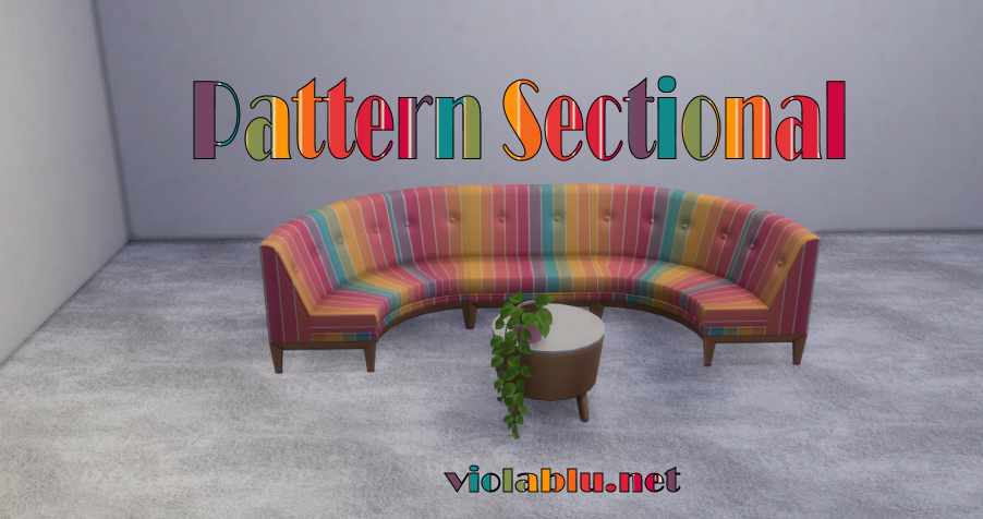 Pattern Sectionals for Sims 4