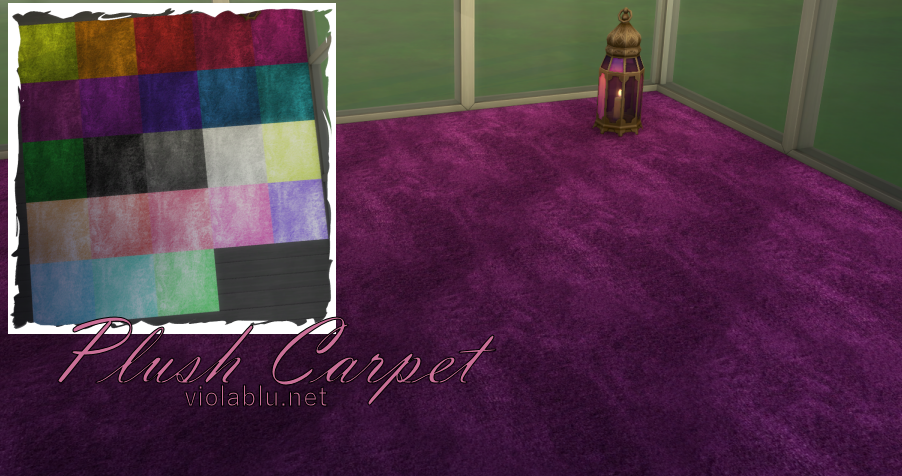 Pretty Plush Carpets for Sims 4