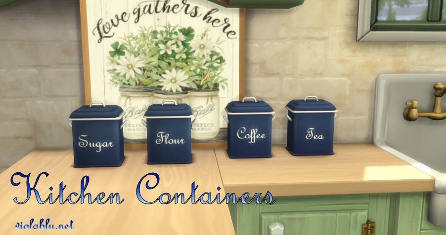 Kitchen Containers for Sims 4