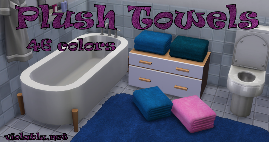 Plush Folded Towels for Sims 4