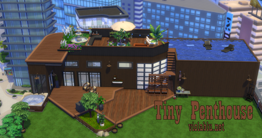Tiny Penthouse for Sims 4