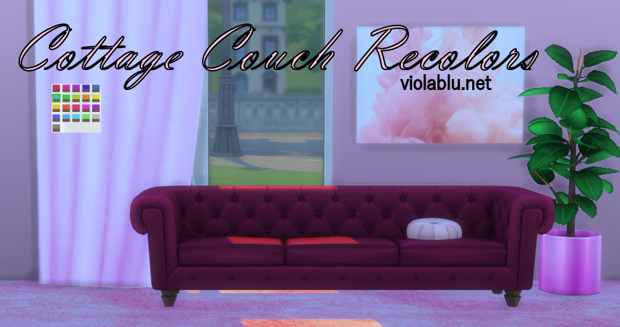 Cottage Couches Recolored for Sims 4