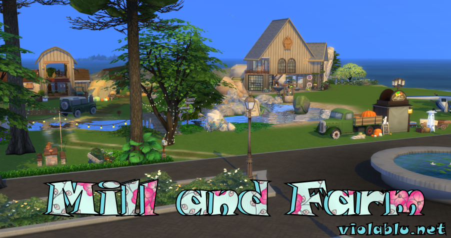 Hound's Head Mill and Farm for Sims 4