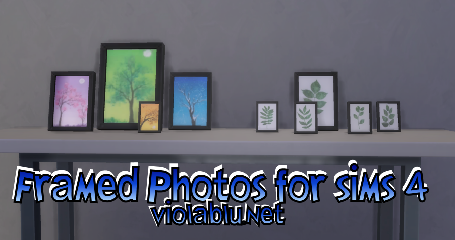Viola's Framed Table Photos for sims 4