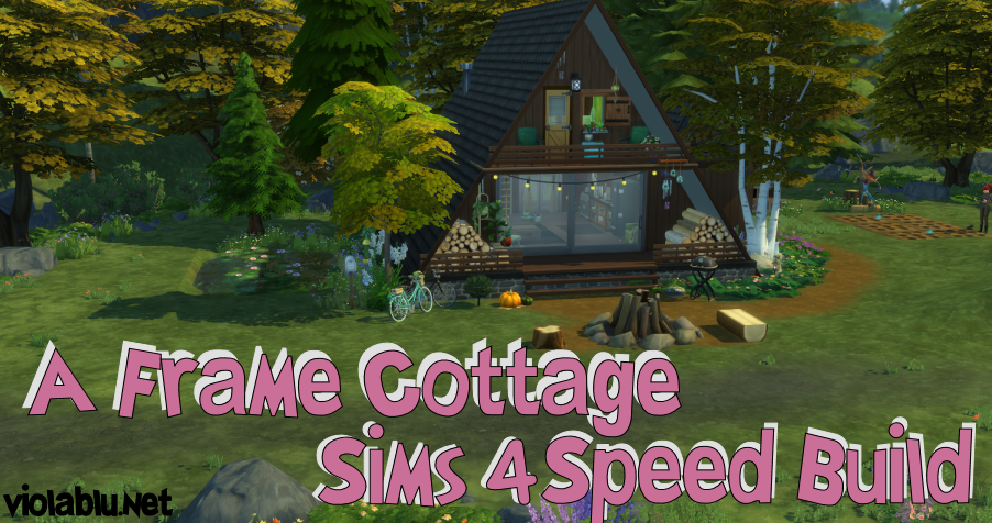 A Frame Cottage for Sims 4- Speed Build & Download