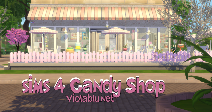 Candy Shop for Sims 4 Speed Build and Download