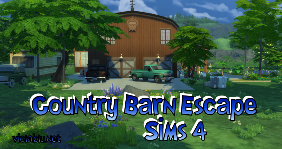 Country Barn Escape, Luxury Home for Sims 4