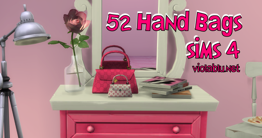 52 Clutter Hand Bags for Sims 4