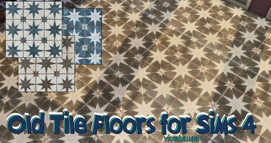 Old Tile Floors for Sims 4