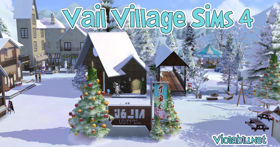 Mini Vail Village for Sims 4 Speed Build and Download