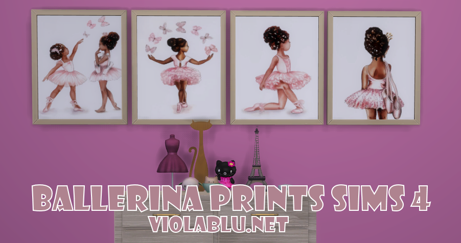 Ballerina Prints 2 for Sims 4