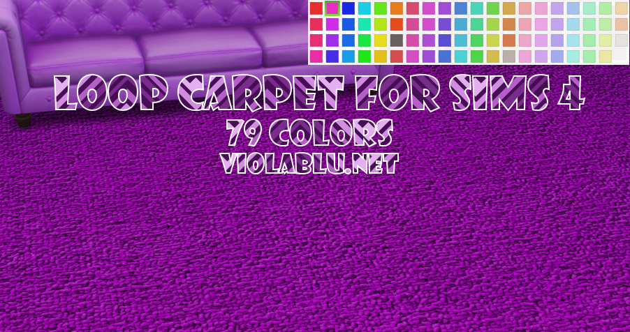 Viola’s Loop Carpet for Sims 4