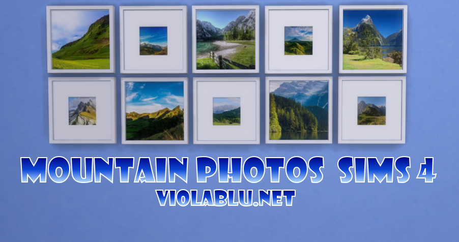 Viola's Mountain Photos for Sims 4