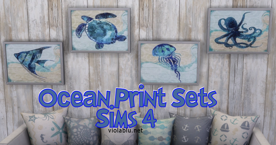 Viola’s Ocean Prints for Sims 4