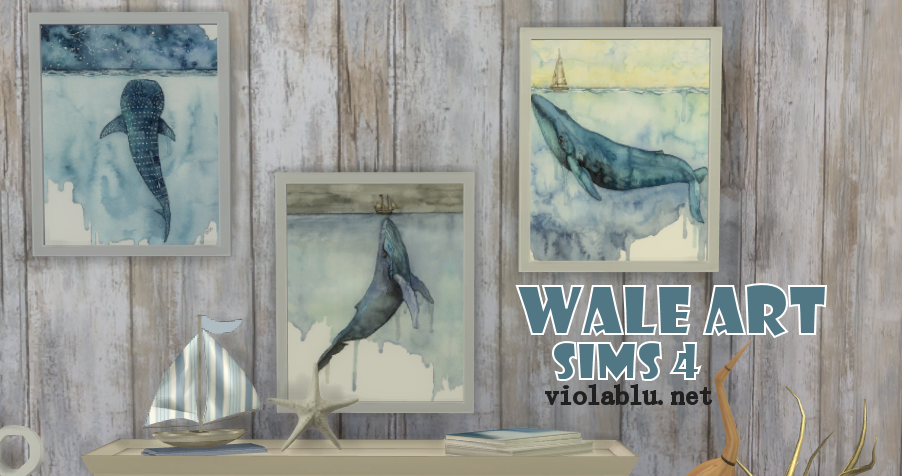 Viola's Whale Tale Art for Sims 4
