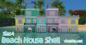 Safire Beach Shell House for sims 4