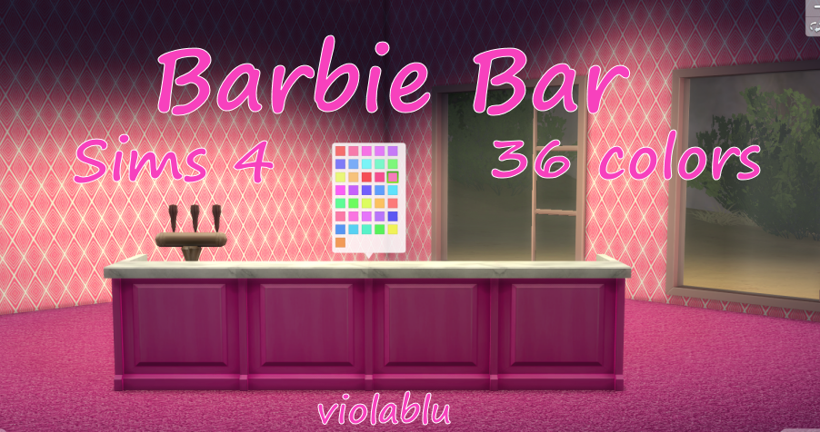 Barbie Bar for Sims 4