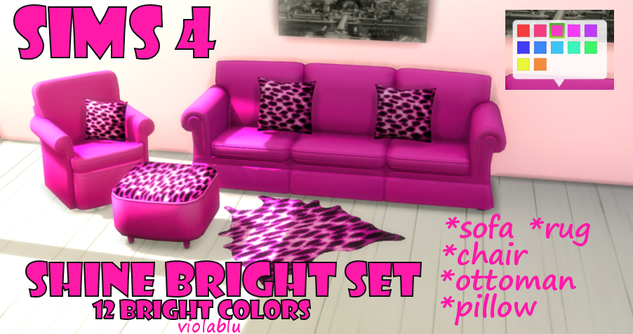 Shine Bright Furniture Set for Sims 4