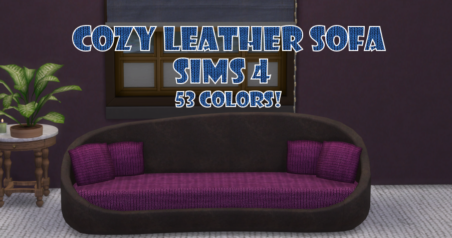 Sims 4 Cozy Leather Sofas